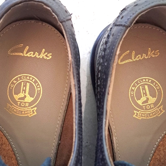 Men's Blue Suede Shoes - Picture 2 of 3